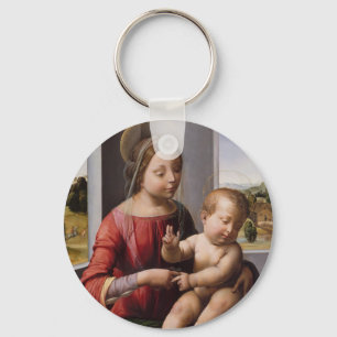 Madonna & Child with John the Baptist Schlüsselanhänger