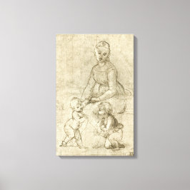 Madonna, Christus, Heiliger Johannes der Täufer vo Leinwanddruck