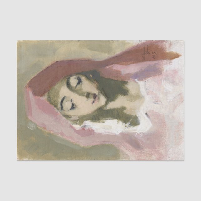 Madonna de la Charité, Helene Schjerfbeck Seidenpapier (Vorderseite)