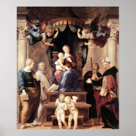 Madonna del Baldacchino - Raphael - c1506 Poster
