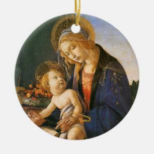Madonna del Libro Botticelli Keramikornament