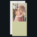 Madonna del Magnificat hält das Baby Jesus<br><div class="desc">Ein Öl aus dem 15. Jahrhundert von Sandro Botticelli. Schönes Bild von Mary und Baby Jesus. Jesus schaut auf Maria hoch und hält sie mit der rechten Hand fest.</div>