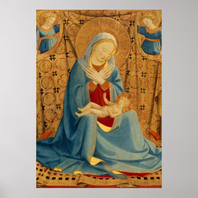 Madonna del Sasso Fra Angelico Kunstgewerbe Poster (Vorne)