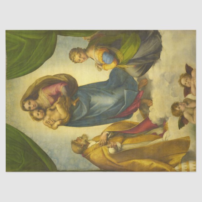 Madonna del Sasso Seidenpapier (Vorderseite)