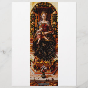 Madonna della Candeletta von Carlo Crivelli Flyer