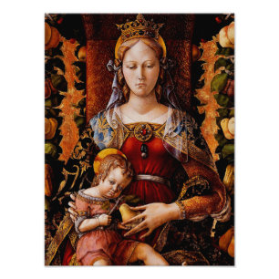 Madonna della Candeletta von Carlo Crivelli Fotodruck