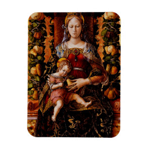 Madonna della Candeletta von Carlo Crivelli Magnet