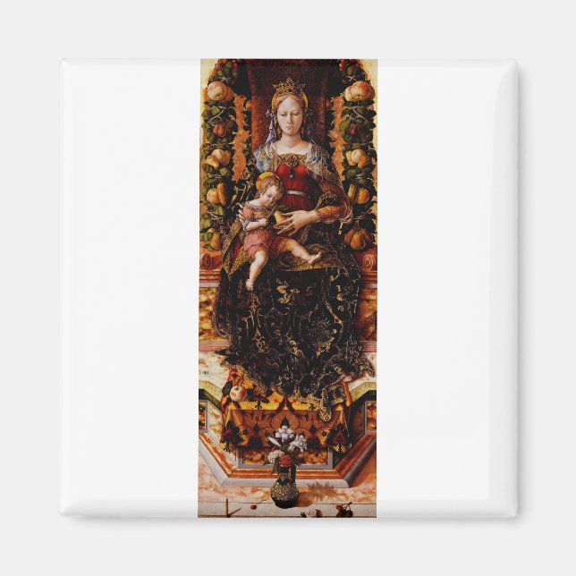 Madonna della Candeletta von Carlo Crivelli Magnet (Vorne)