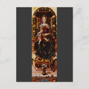Madonna della Candeletta von Carlo Crivelli Postkarte