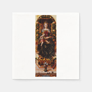 Madonna della Candeletta von Carlo Crivelli Serviette