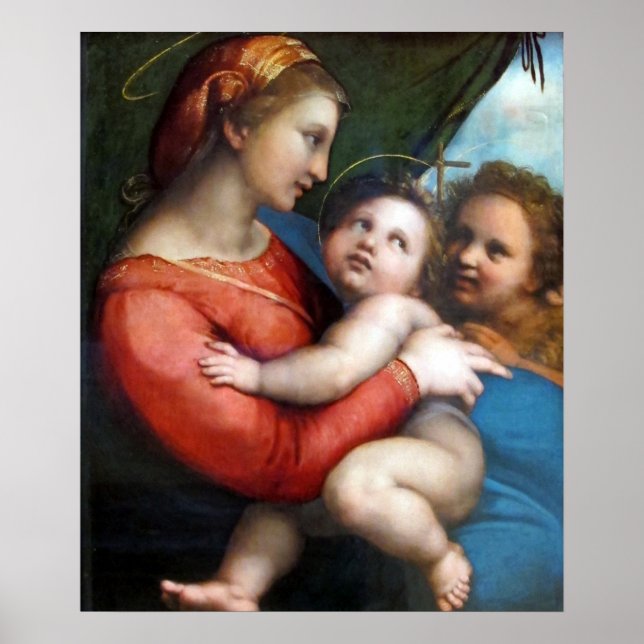 Madonna della Tenda - Raphael - c1513 Poster (Vorne)