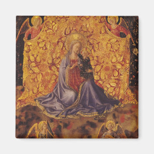 Madonna der Bescheidenheit mit Christuskind und Magnet
