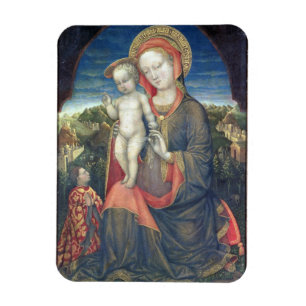Madonna der Bescheidenheit verehrt von Leonello Magnet
