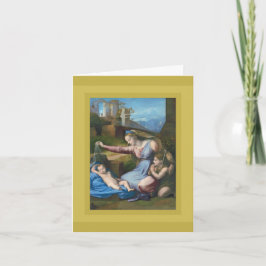 MADONNA DER BLAUE DIADEM FERIENKARTE FEIERTAGSKARTE