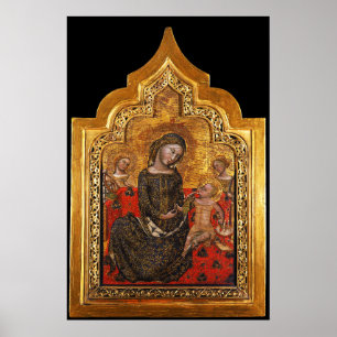 MADONNA DER DEMUT Von Vitale Da Bologna Poster