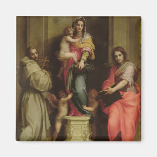 Madonna der Harpies, 1517 (Öl auf Tafel) Magnet