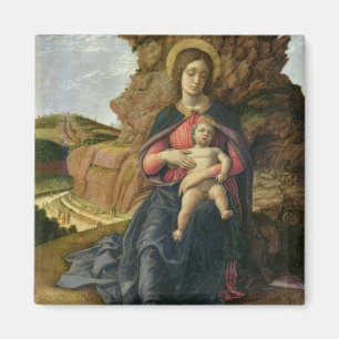 Madonna der Höhle, 1488-90 (Tempera auf Platte) Magnet