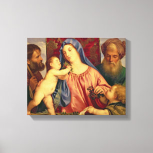 Madonna der Kirschen mit Joseph Leinwanddruck