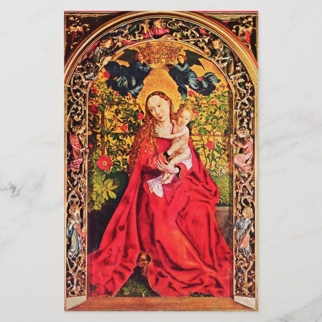 MADONNA DER ROSE BOWER BRIEFPAPIER (Vorderseite)