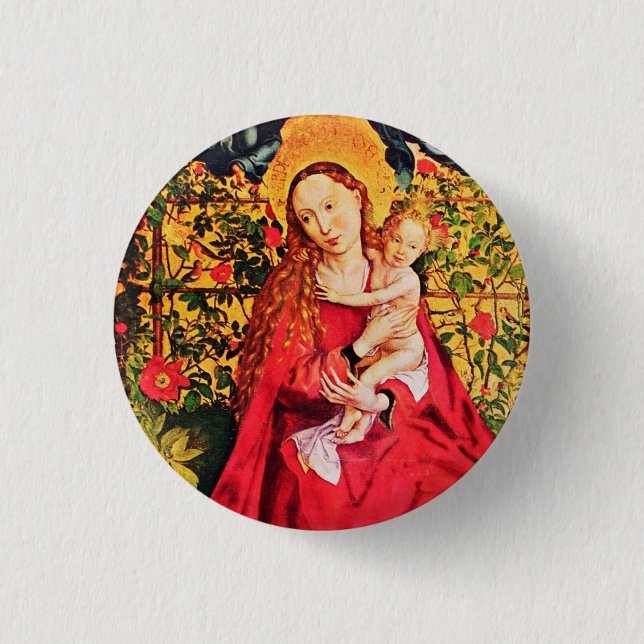 MADONNA DER ROSE BOWER BUTTON (Vorderseite)