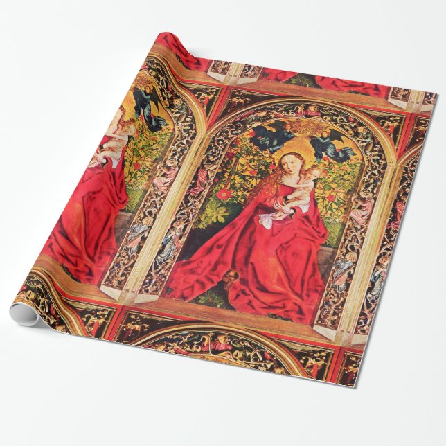 MADONNA DER ROSE BOWER GESCHENKPAPIER (Ungerollt)