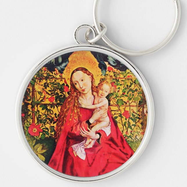 MADONNA DER ROSE BOWER SCHLÜSSELANHÄNGER (Vorne)