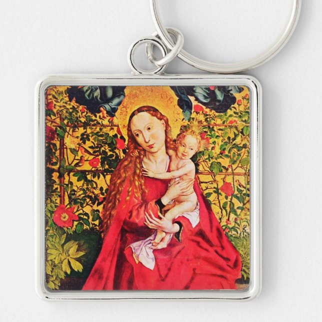 MADONNA DER ROSE BOWER SCHLÜSSELANHÄNGER (Vorne)
