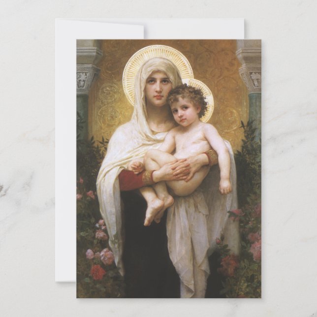 Madonna der Rose von Bouguereau (Vorderseite)