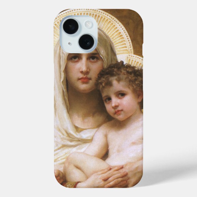 Madonna der Rose von Bouguereau Case-Mate iPhone Hülle (Rückseite)