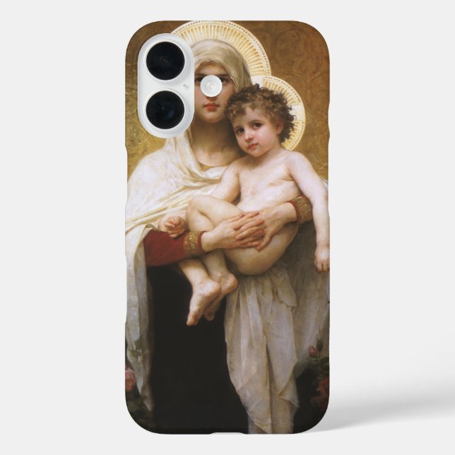 Madonna der Rose von Bouguereau Case-Mate iPhone Hülle (Rückseite)