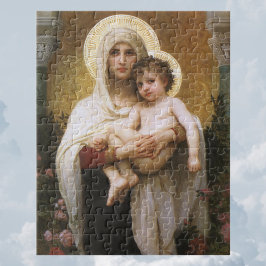 Madonna der Rose von Bouguereau Puzzle