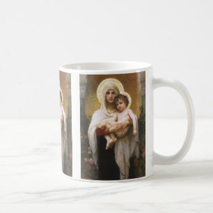 Madonna der Rose von Bouguereau Tasse
