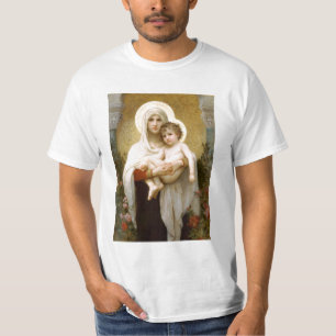 Madonna der Rosen und des Säuglings-Kindes Jesus T-Shirt
