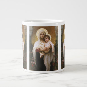 Madonna der Rosen von Bouguereau Jumbo-Tasse