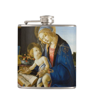 Madonna des Buches durch Botticelli Flachmann