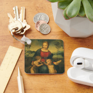 Madonna des Goldfinken von Raphael Sanzio Schlüsselanhänger