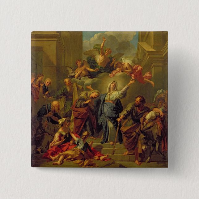 Madonna des Magnificat Button (Vorderseite)