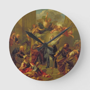Madonna des Magnificat Runde Wanduhr