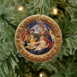 Madonna des Magnificat von Sandro Botticelli Keramik Ornament