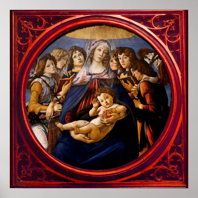 Madonna des Pomegranate Poster (Vorne)