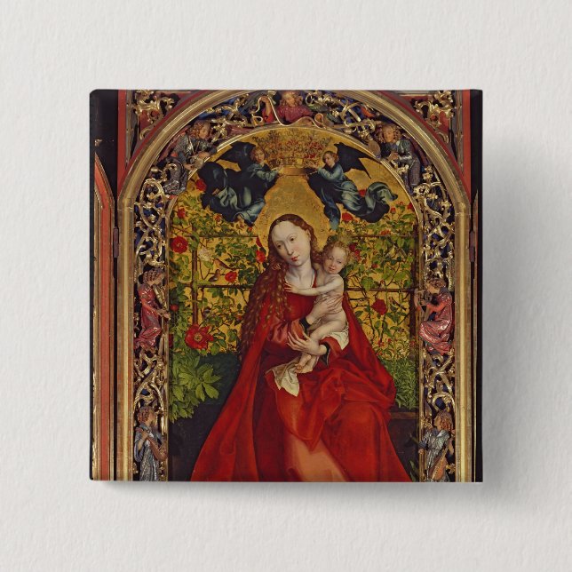 Madonna des RoseBower, 1473 Button (Vorderseite)