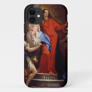 Madonna des Rosenbeetes (Öl auf Leinwand) Case-Mate iPhone Hülle
