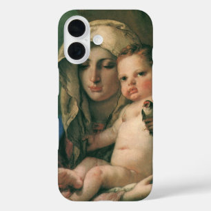 Madonna des Stieglitz von Tiepolo, Vintage Art iPhone 16 Hülle
