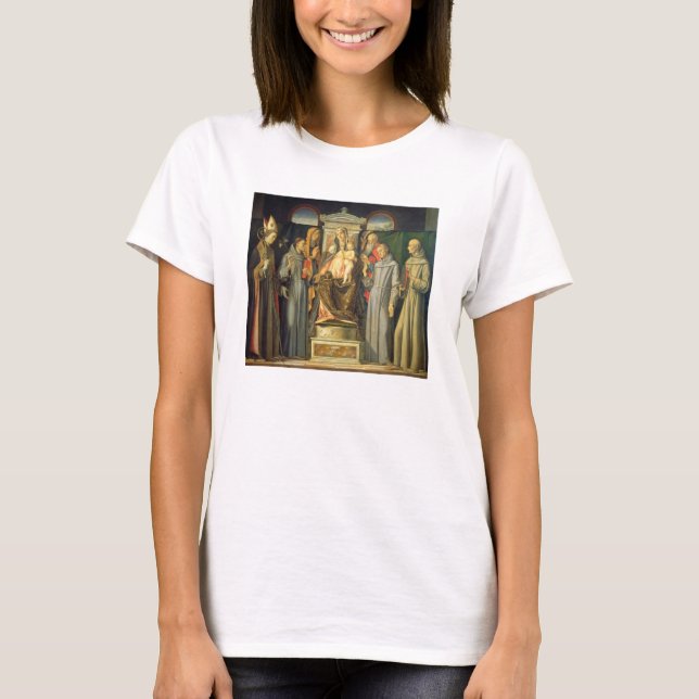 Madonna Enthroned, 1480 (Ölkonzern) T-Shirt (Vorderseite)