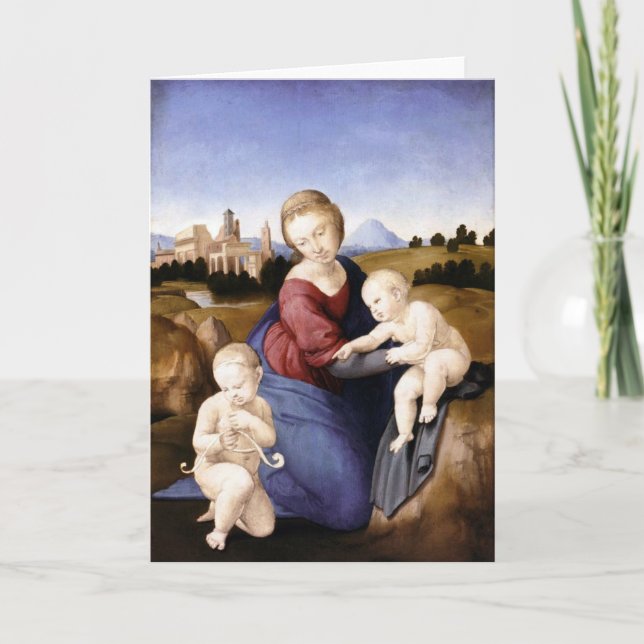 Madonna Esterhazy - Raphael - c1508 Karte (Vorderseite)