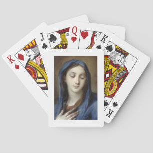 Madonna from the chapel (pastel on paper) spielkarten
