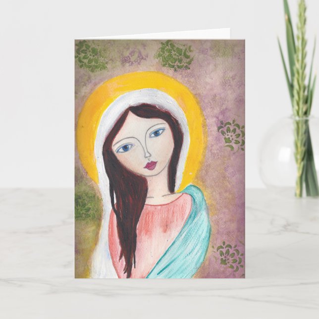 Madonna-Gruß-Karte Karte (Vorderseite)