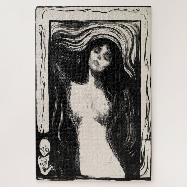 Madonna – Ikonisches expressionistisches Meisterwe Puzzle (Vertikal)