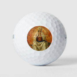 Madonna in Gloria (Jungfrau Maria begeistert) Golfball