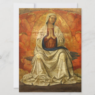 Madonna in Gloria (Jungfrau Maria begeistert) Karte